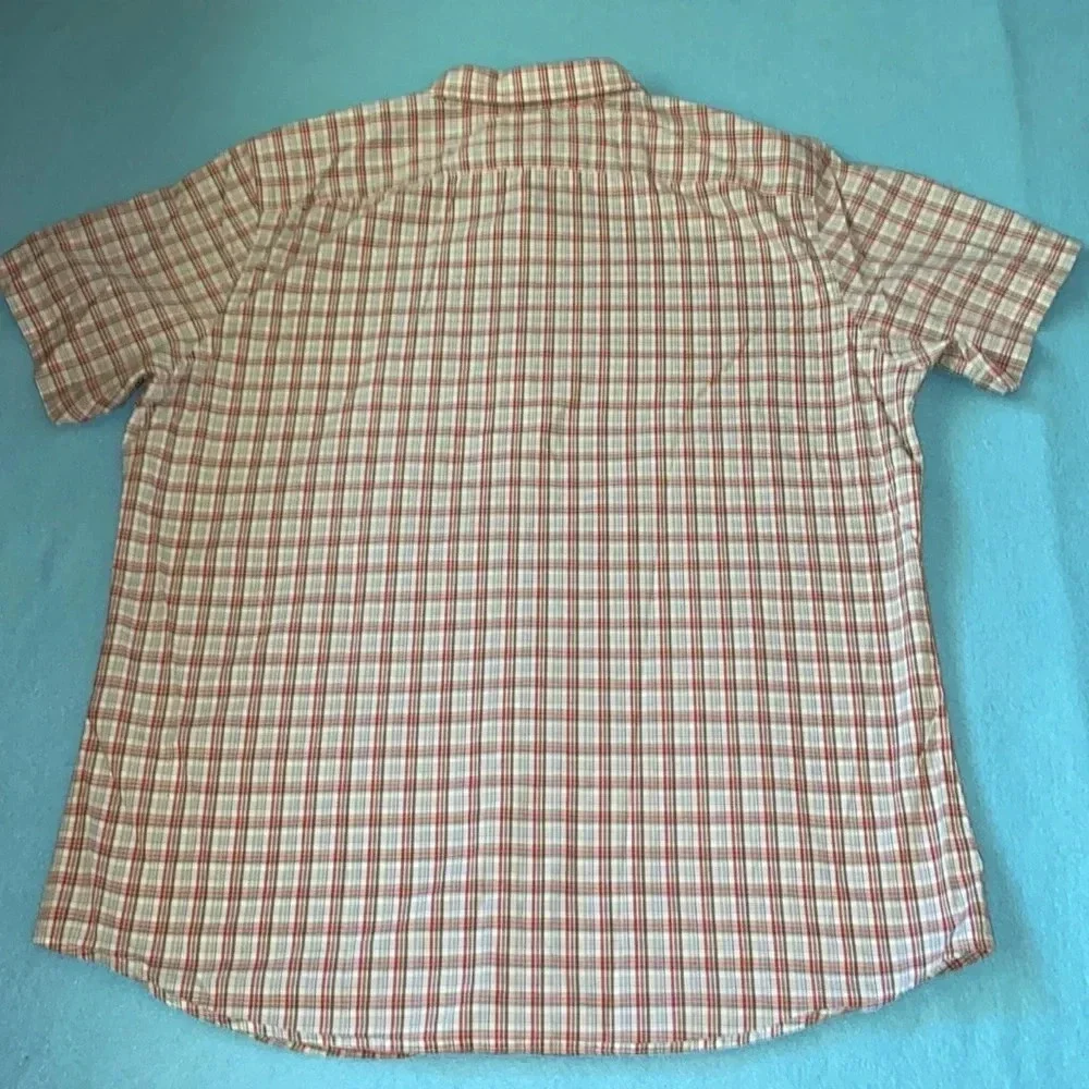 BANANA REPUBLIC button down short sleeve stretch soft wash slim fit NEW size XL